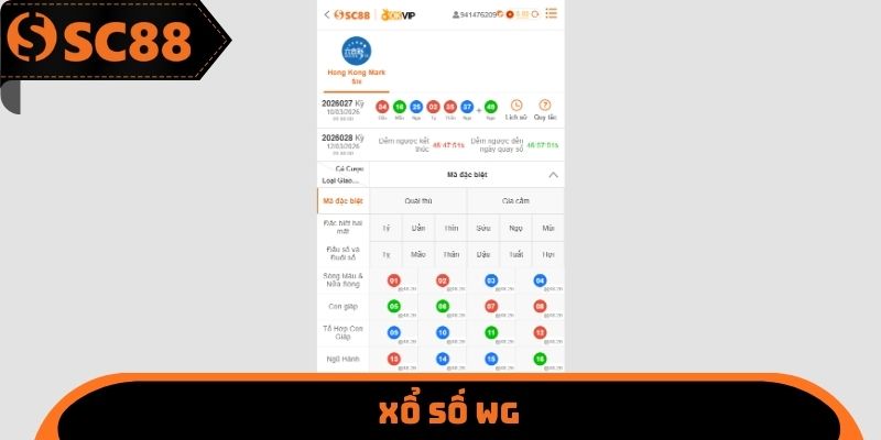 xổ số WG